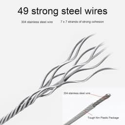 Intrekbare Waslijn - Droogrek Buiten - Kleding Drogen - Ruimtebesparend Wandmodel - 42 Meter Lengte - Zilver — thumbnail 2