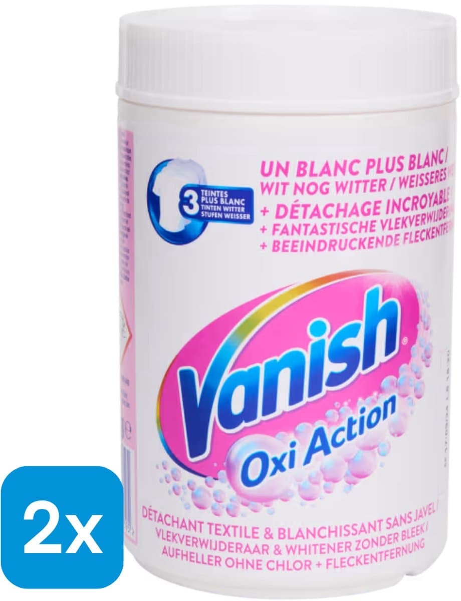 Vanish Oxi Vlekverwijderaar Poeder - 2x 600 gr — afbeelding 1