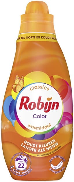 Robijn Klein & Krachtig Wasmiddel Color 22 Wasbeurten 665 ml — thumbnail 1