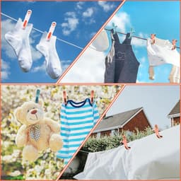 Wasknijpers - 6 Stuks - Knijpers - Kunststof - Strandlaken Knijpers - Badlaken Clips - Handdoekklemmen - Handdoekklemmen Voor Strandligstoelen - Winddicht - Clips voor Strandlaken, Beddengoed En Dikke Kleding - 10.5*5.8cm - Wit/Roze/Groen — thumbnail 4