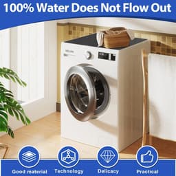 Dailygoods- Wasmachine-overtrek 60x60cm - Zachte/beschermhoes - Stofbescherming - Voermat - Koffiemat - Warmte-isolatiemat - Handwasbaar - Wasmachinepad — thumbnail 3
