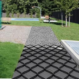 Grondroostersysteem - Stabilisatierooster - Oprit Aanleggen - Hoge Belasting - 2 Inch Hoog - Zwart — thumbnail 1