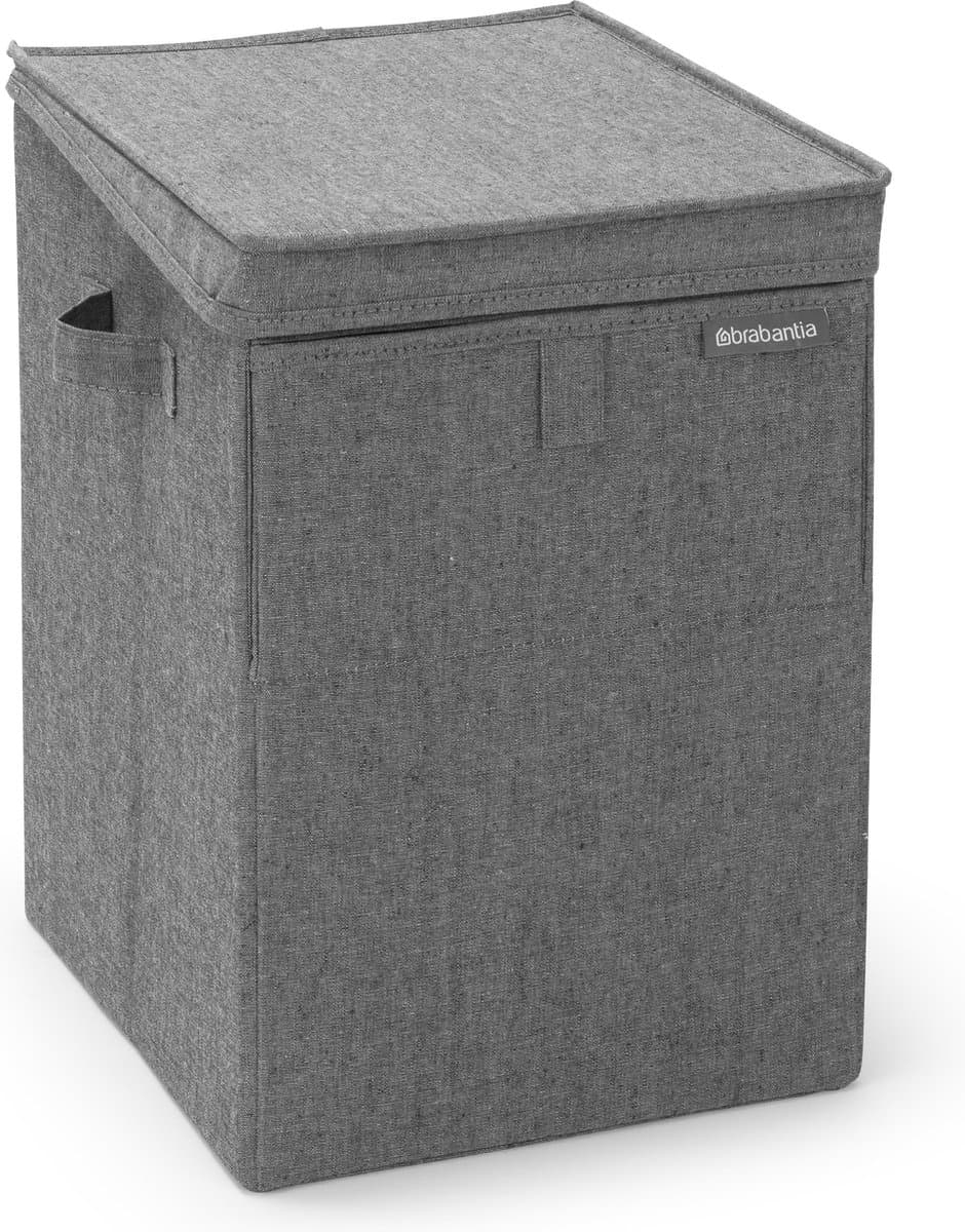 Brabantia Wasmand - met Deksel - Stapelbaar - 35 l - Pepper Black — afbeelding 1