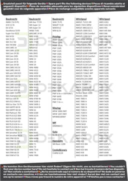 Trommelribben Set voor Wasmachines - 3 Stuks - 180x55x50mm — thumbnail 4