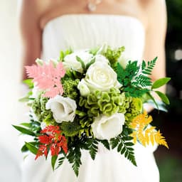 Varens 38,1 cm (15 inch) natuurlijk gedroogd blad met stelen voor slinger voor bruiloft / huisboeket / feestjes om zelf te maken, gedroogde planten [oranje] — thumbnail 5