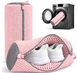 BOTC Schoenwaszak - Waszak voor schoenen - 2 stuks - Herbruikbaar - Wasmachine&Droger - voor Sneakers en Tennisschoenen - Lichtroze — thumbnail 1