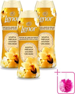 3 x Lenor - Geurbooster - Gouden Orchidee - 22 Wasbeurten - Bulkverpakking - Geurbooster was - Douchemop - Geur in was — thumbnail 1