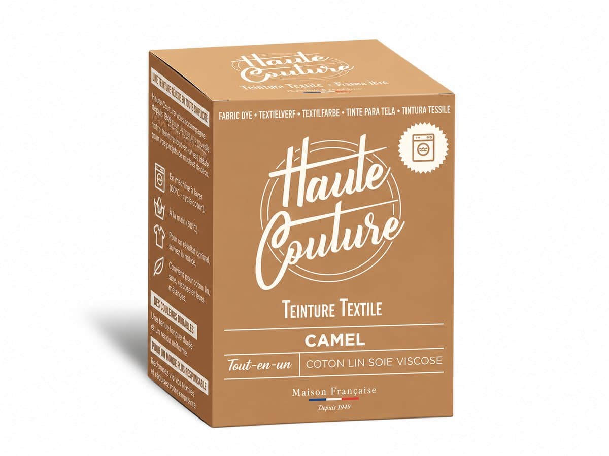 Haute Couture Textielverf 350 g – Camel – All-in-One Wasmachineverf — afbeelding 1