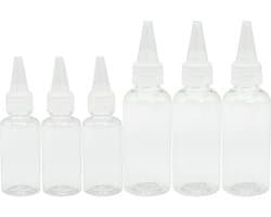 Knijpkruiderijflessen - Doorzichtig - 30 ml - Herbruikbare Plastic Doseerflessen - Voor Sauzen en Vloeistoffen