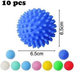 Droogballen voor wasmachine - Set van 10 in verschillende kleuren — thumbnail 2