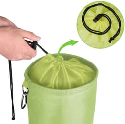 Wasknijperzak - Met haken - Groen - 28 x 20 x 28 cm — thumbnail 3