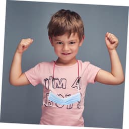 1set Delige Kindermasker Lanyards Met Schattige Cartoon Dierenprint Verstelbare Duurzame Maskerhouders Voor Jongen Meisje Assortiment Van Kleuren — thumbnail 2