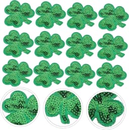 1set Shamrock Kleding Patches Geborduurde Decoratieve Stickers Voor St Patrick's Day Duurzaam Sterk Hechting Voor Kledingaccessoires Groen — thumbnail 3