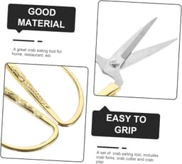 1set Multifunctionele Kreeft Gereedschappen Kreeften Pliers Kreeften Vork Handvat Voor Thuis Restaurants Rood Zilver — thumbnail 5