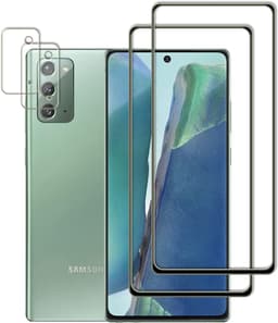 [Set van 2 screenprotector compatibel met Samsung Galaxy Note 20 pantserglas, 9H hardheid, anti-krassen, anti-belletjes, HD helder, 2X camerabeschermfolie, voor Galaxy Note 20 5G — thumbnail 1