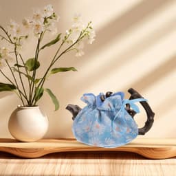1set Theepot Warmhouder Met Bloemmotief Warmtebestendige Hoes Voor Theepot Temperatuur Voor Thee Geschikt Voor Diverse Theepotten Elegant Veilig Gebruik — thumbnail 2