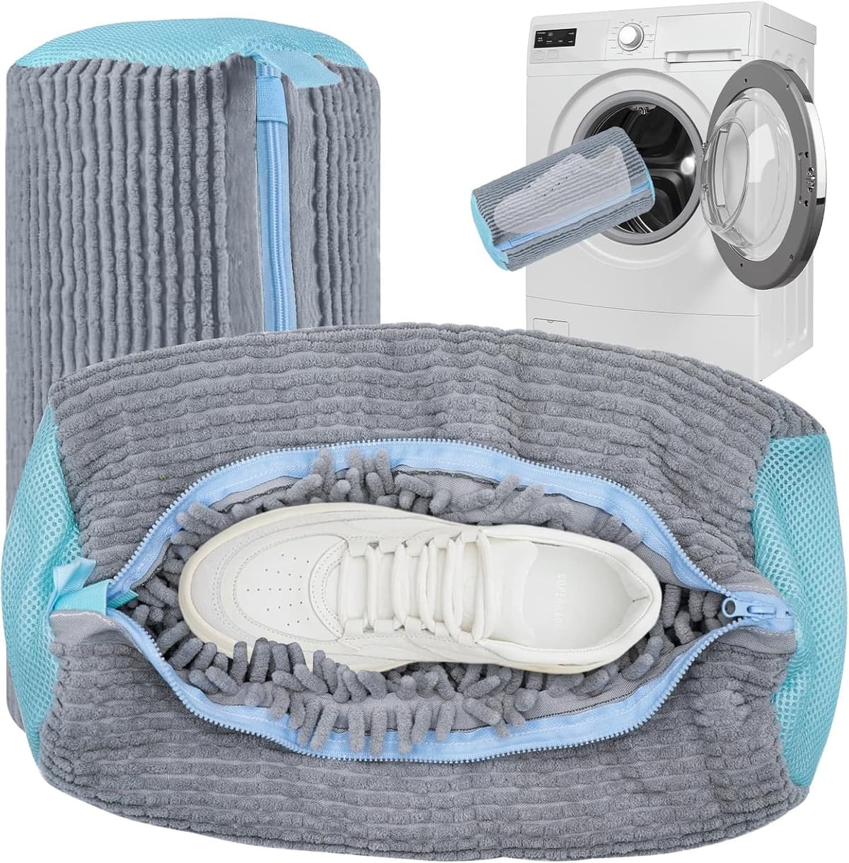 Waszak voor schoenen 2-pack - herbruikbaar - 360° reiniging - beschermt trainers - ShopVlot — afbeelding 1