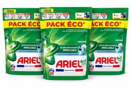 Ariel 4in1 PODS Original Wasmiddelcapsules – 3 x 60 Wasbeurten – 180 Pods – Voordeelverpakking — thumbnail 1
