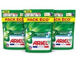 Ariel 4in1 PODS Original Wasmiddelcapsules – 3 x 60 Wasbeurten – 180 Pods – Voordeelverpakking