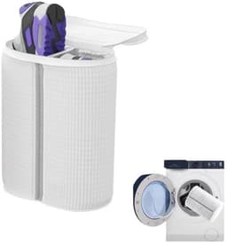 Dailygoods - Waszak voor alle soorten sportschoenen en gymschoenen, gemaakt van duurzaam netmateriaal met ritssluiting voor veilig en herhaald wassen, hoog — thumbnail 1