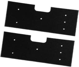 Pluisfilters voor wasmachine-drogercombinatie - Set van 2 - Wasbaar en herbruikbaar - Vervangingsschuim - Zwart - Geschikt voor WH01X35719-model - Filter voor schone was - Duurzame kwaliteit — thumbnail 1
