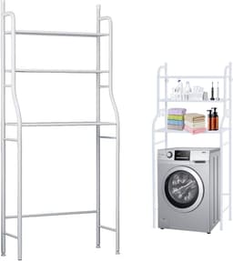Ruimtebesparende Plank Voor De Wasmachine - Waterdichte Organizer - Planken Boven De Wasmachine - Met 3 Planken — thumbnail 1