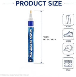 Jeans Reparatiepen Blauw – Textiel Kleurhersteller voor Spijkerbroeken & Blauwe Kleding – 20 g — thumbnail 3