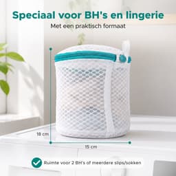 Living Direct Waszak set 2 stuks Waszakjes met Rits voor BH en Lingerie - Waszakken voor Wasgoed - Waszak BH - Wasnetjes met Rits - Waszak Groot - Laundry Bag - Wasnetten — thumbnail 5