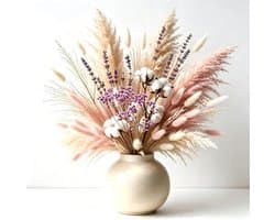 101 Pcs, Droogbloemdecoraties,Droogbloemen, Moderne Woonkamerdecoraties, Kunstbloemen voor Knutselwerkjes, Doe-Het-Zelf Woonkamerdecoratiesets, Droogbloemboeketten