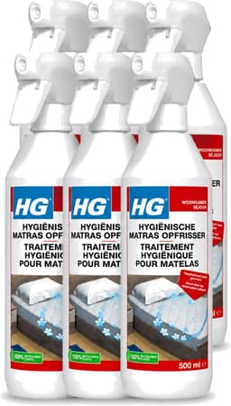 6 x HG - Hygiënische Matras Opfrisser - Werkt Na 30 Minuten - Neutraliseert Nare Geurtjes - 500 ml - Voordeelverpakking - 6 stuks — thumbnail 1
