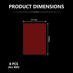 8 Stuks Hittebestendige Folie, Gel Lichtfilter Rood, Transparante Kleurfolie voor Kleurcorrectie, Fotostudio, Fotolamp, LED-Lamp, Projector, Studioflitser en Koplamp — thumbnail 2
