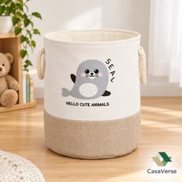 Opbergmand Kinderkamer - Wasmand Kinderkamer - Speelgoedmand Kinderen - Laundry Basket — thumbnail 3