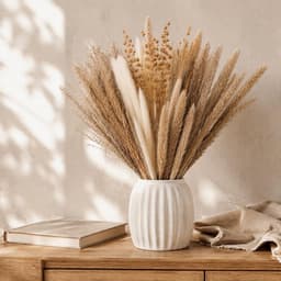 75 stuks pampasbloemen, decoratief, natuurlijk, boho-boeket, gedroogde — thumbnail 3