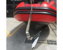 Roestvrijstalen anker - Ploeganker voor boot - Watersport en verankering - Houdt in zand en modder - 5 kg - Zilverkleurig