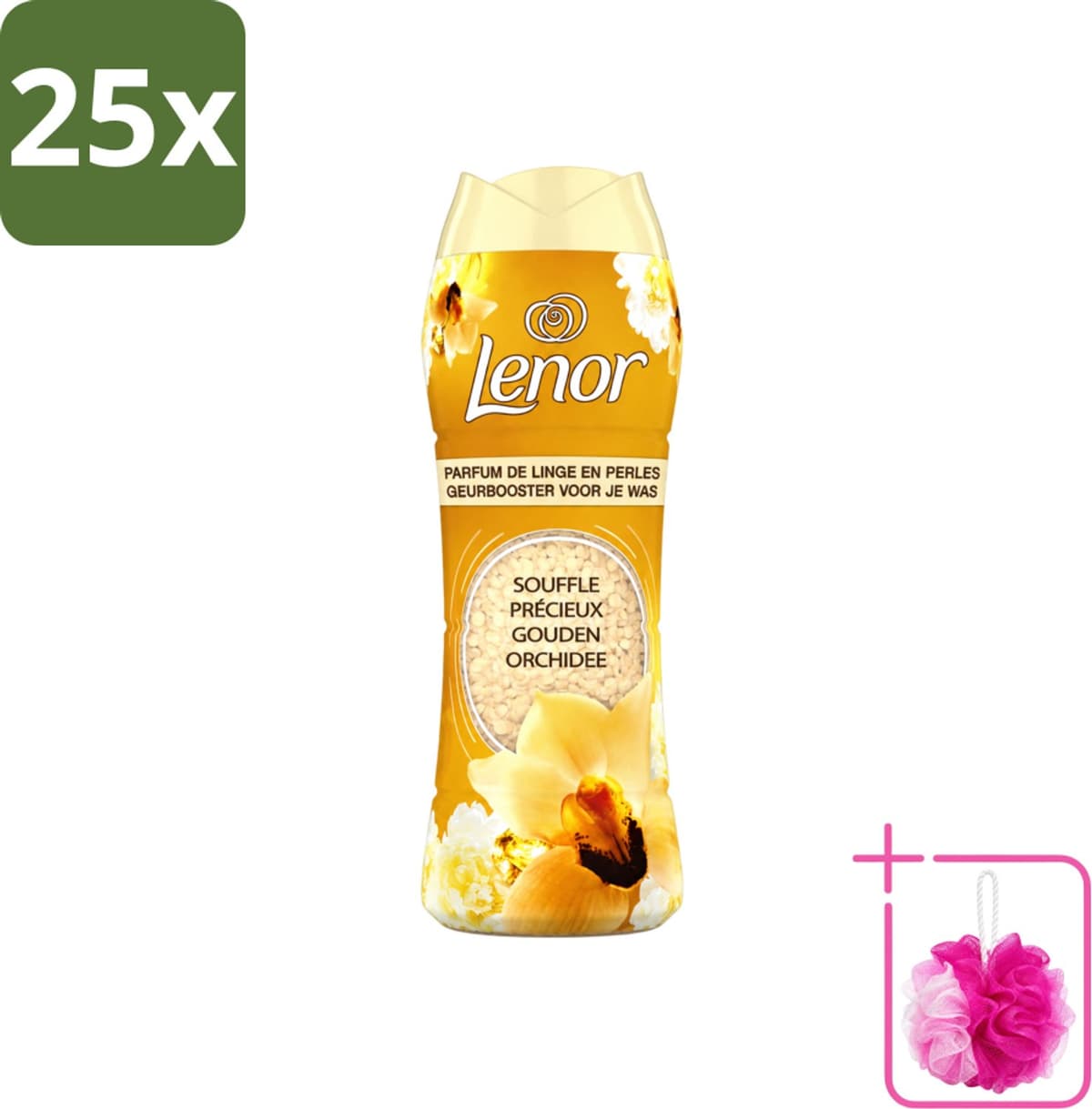 25 x Lenor - Geurbooster - Gouden Orchidee - 22 Wasbeurten - Bulkverpakking - Geurbooster was - Douchemop - Geur in was — afbeelding 1