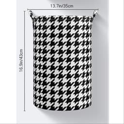 Set van 2 opvouwbare wasmanden (43 × 35 cm) — Ruime opbergmanden voor kleding en speelgoed — Inklapbare manden, geschikt voor badkamer en slaapkamer — thumbnail 2