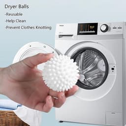 Wasballen voor de wasmachine, wasballen voor donsjacks, herbruikbaar, voor het reinigen van de wasmachine thuis, wasmachine en droger (blauw, roze, wit) — thumbnail 5