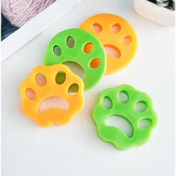 4 Stuks ontharingsfilters voor huisdieren Wasmachine Haarverwijderaar Herbruikbare schoonmaakaccessoires (groen, oranje) — thumbnail 1