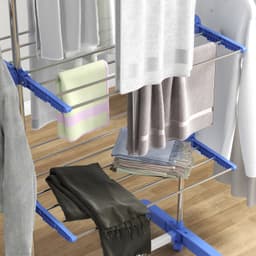 CHICFURN Droogtoren - Klapbaar - 3 etages - Blauw — thumbnail 5