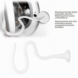 Wasmachine deurhouder - Magnetische flexibele deurstopper - Universele steun voor wasmachine en droger - Wit — thumbnail 2