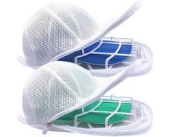 Cap Washer - 2 Stuks - waszakken - veelzijdig en krachtig - voor wassen drogen vormbehoud en opbergen - met vijfbandensysteem - veilige fixatie - breekvast en vormvast - voor Baseballpetten, Sportpetten en Petonderhoud Zonder Vervorming