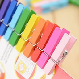 20 Houten Kledingknijpers - Mini Fotoclips voor Decoratie en Knutselen — thumbnail 1