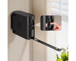 13,9 ft TPU-uitrekbare Kledinglijn voor Binnen & Buiten – Zware-duty windbestendige wandbevestigde drooglijn met afzonderlijke ophanggaten voor snellere droging, ideaal voor Huis, Balkon & Tuin