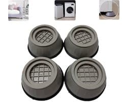 4 stuks - Trillingsdempers Wasmachine - Antislip- en schokabsorberende pads voor het verhogen van de wasmachinebasis - Wasmachine Dempers - Anti Slip Trilmats - Geschikt voor het optillen van meubels, antislip- en schokabsorberende toepassingen