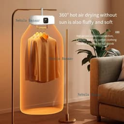 Sensova Draagbare Elektrische Wasdroger met Droogtas – 600W Mini Droger met 360° Hetelucht, UV-Sterilisatie, Touchscreen & Timer – Opvouwbaar en Compact voor Thuis, Reizen en Camper — thumbnail 4