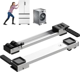 Verstelbaar Onderstel met Wielen voor Wasmachine, Droger of Koelkast (50-80 cm) — thumbnail 1