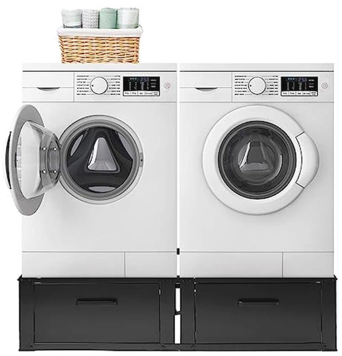 Wasmachine verhoger met lade | Dubbele en enkele varianten | Verhoog je wasmachine en droger | Stijlvol en duurzaam — afbeelding 1