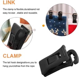 30 stuks sokkenklemmen voor wasmachine en droger sokkenclips met haak sokkenhouder wasmachine sokkenclip direct in de lade 5 kleuren — thumbnail 5