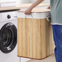 Wasmand / waszak FALSTER XXL B bamboe hjh LIVING — thumbnail 2