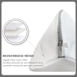Famanu – Zakken voor schoenen - wasgoed - duurzaam materiaal - herbruikbaar - ventilatie voor wasgoed - geschikt voor sneakers en delicate items — thumbnail 3